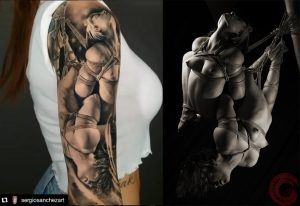 Kayleigh Swenson tattooed by Sergio Sanches Art