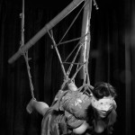 Flying in suspension bondage. (Model hay, Photographer clover)